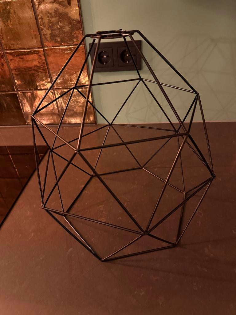 Brunsta Ikea Lampenkap - 34 cm hoog en breed, 25 tot 50 cm, Zwart, Ophalen of Verzenden, Zo goed als nieuw