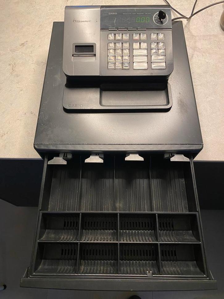Casio Kassa met lade - Gemakkelijke bediening, Huis en Inrichting, Woonaccessoires | Kisten, Gebruikt, Minder dan 50 cm, Kunststof