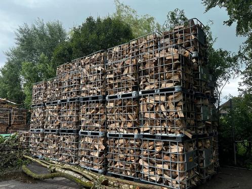 Eiken en beuken hout, Tuin en Terras, Haardhout, Blokken, Eikenhout, 6 m³ of meer, Ophalen of Verzenden