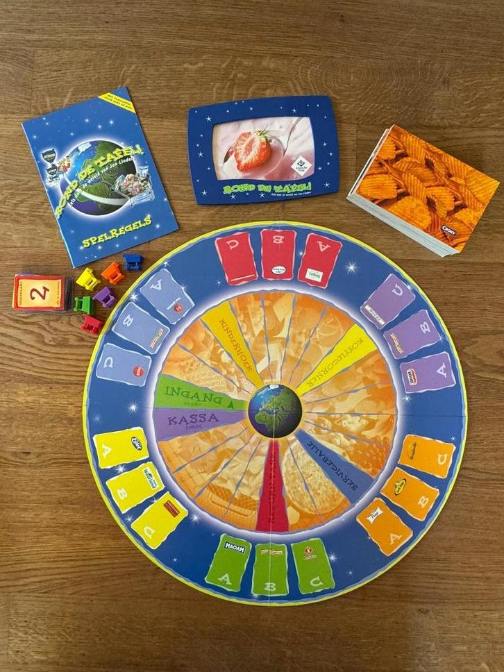 Rond de Tafel (Boodschappen Bordspel), Hobby en Vrije tijd, Gezelschapsspellen | Bordspellen, Zo goed als nieuw, Een of twee spelers