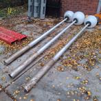 Aluminium Lantaarnpalen met Bol, Tuin en Terras, Buitenverlichting, Ophalen, Gebruikt, Minder dan 50 watt, Staande lamp
