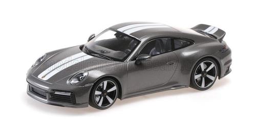 Minichamps 1:18 Porsche 992 Sport Classic Grey, Hobby en Vrije tijd, Modelauto's | 1:18, Nieuw, Auto, MiniChamps, Ophalen of Verzenden