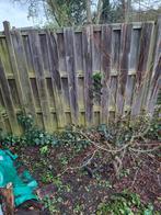 GRATIS medio eind april 12 schuttingdelen/palen/gaas, Tuin en Terras, Minder dan 3 meter, Ophalen of Verzenden, Hout, 1 tot 2 meter