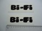 sticker oud BIFI logo sponsor set retro bi-fi auto motor, Verzamelen, Verzenden, Zo goed als nieuw, Bedrijf of Vereniging