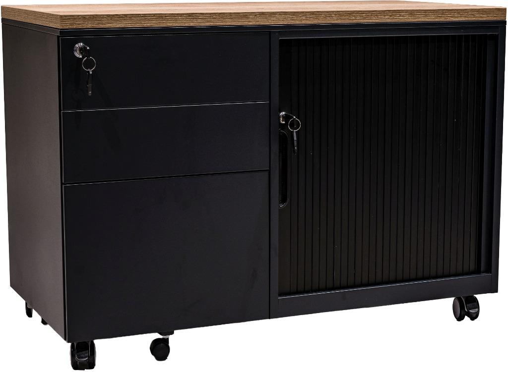 Verrijdbaar ladeblok met schuifdeurkast / roldeurkast nieuw, VST, Nieuw, Met slot, Industriestraat 5