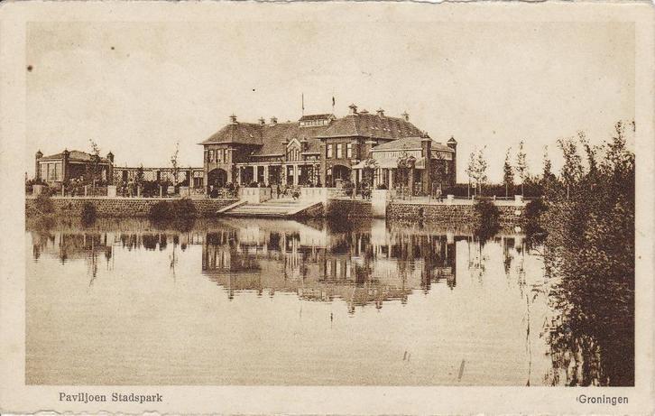 Paviljoen Stadspark in Groningen - Ansichtkaart, Verzamelen, Ansichtkaarten | Nederland, Gelopen, Groningen, Ophalen of Verzenden