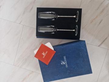 Swarovski Crystalline Champagneglazen – Set van 2 (originele beschikbaar voor biedingen