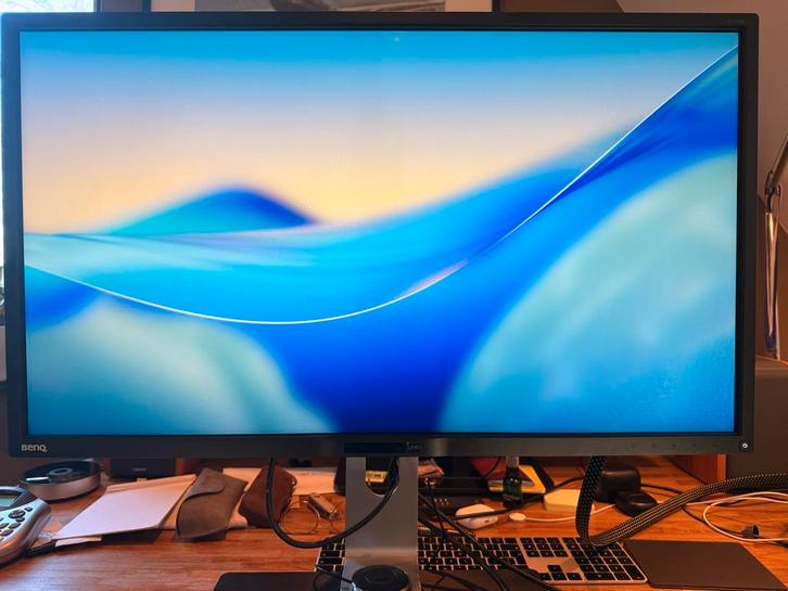 32 inch BenQ BL3201PT IPS UHD 4K monitor, Computers en Software, Monitoren, Zo goed als nieuw, 60 Hz of minder, DisplayPort, DVI