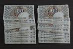Partij 98 biljetten van 100 gulden 1992 Steenuil 2895 euro, Postzegels en Munten, Bankbiljetten | Nederland, Ophalen of Verzenden