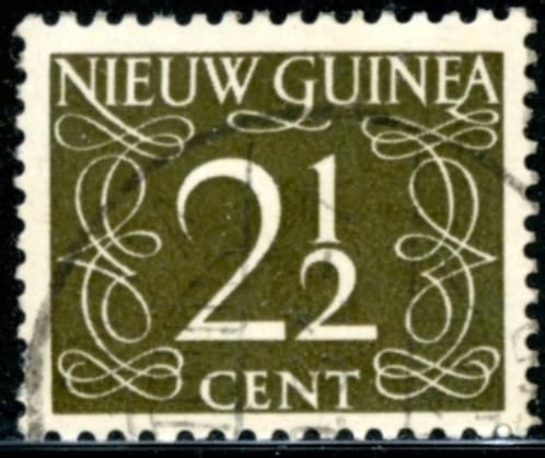 Nieuw Guinea 3 - Cijferuitgife, Postzegels en Munten, Postzegels | Nederlands-Indië en Nieuw-Guinea, Gestempeld, Nieuw-Guinea