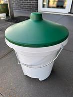 Te Koop!! Drinkemmer met nippels 12L, Dieren en Toebehoren, Pluimvee | Toebehoren, Ophalen, Zo goed als nieuw, Drinken en Voederen