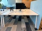 Duo werkplek! 2 bureaus aan elkaar 160x80, Ophalen, In hoogte verstelbaar, Gebruikt
