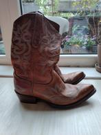 Vintage Leren Cowboy Laarzen maat 36, Hoge laarzen, Bruin, Ophalen of Verzenden, Gedragen