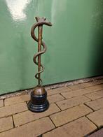beeld brons esculaap dokter arts medicus, Antiek en Kunst, Verzenden