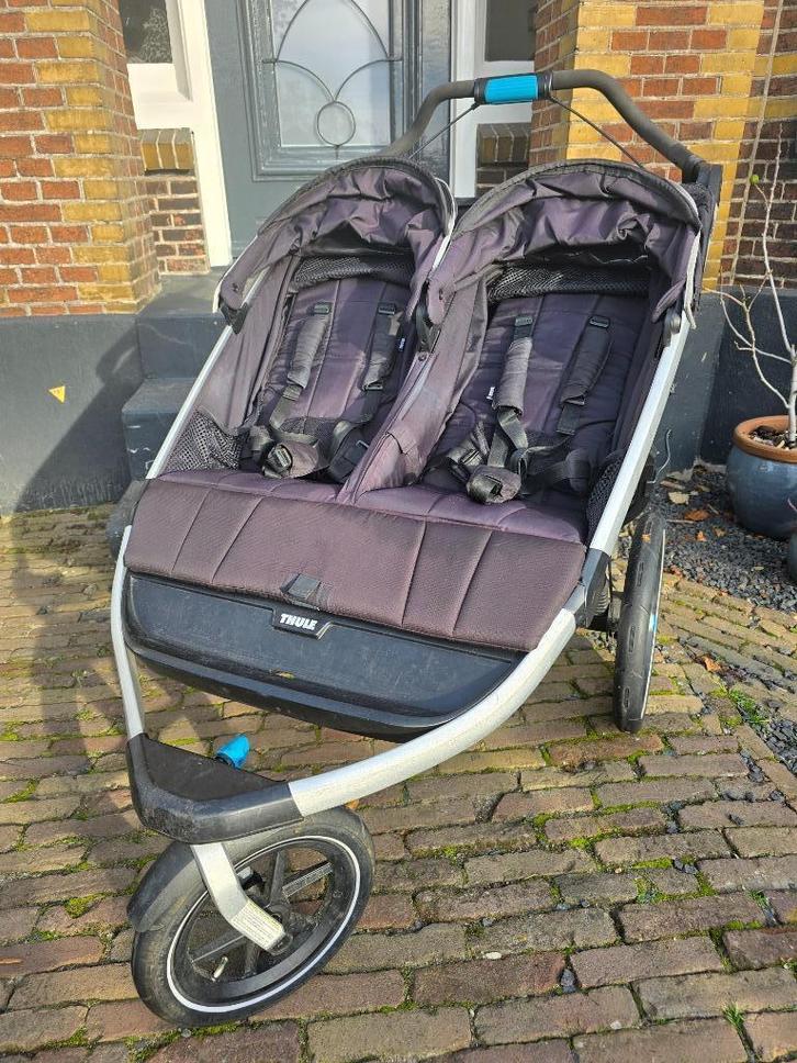 Thule Urban Glide 2 Duo kinderwagen inclusief regenhoes, Kinderen en Baby's, Kinderwagens en Combinaties, Gebruikt, Kinderwagen