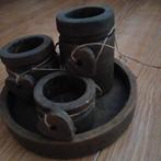 Brynxz waxinelichtjes op plateau.  Taupe bruin. Nieuw!, Huis en Inrichting, Ophalen, Overige materialen, Bruin, Nieuw