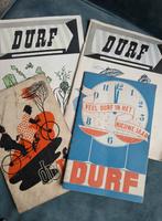 4 X " DURF", RECLAME, ETALAGE, SIGAREN, Verzamelen, Tijdschriften, Kranten en Knipsels, Ophalen of Verzenden, 1920 tot 1940, Tijdschrift