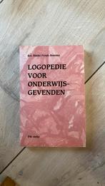 M. Pronk-Boerma - Logopedie voor onderwijsgevenden, Ophalen of Verzenden, Zo goed als nieuw, M. Pronk-Boerma