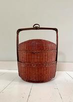 Vintage Chinese Trouwmand, Ophalen, Gebruikt, Mand, Rond