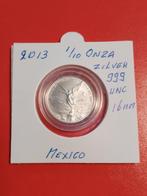 Munt 2013 1/10 onza Mexico 999 fijn zilver unc, Verzenden, Zilver