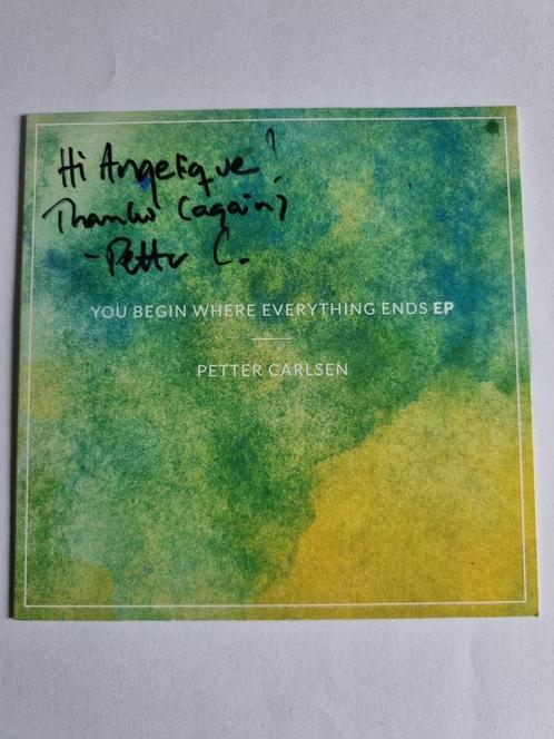 CD single PETTER CARLSEN met zijn handgeschreven tekst, Cd's en Dvd's, Cd Singles, Zo goed als nieuw, Ophalen of Verzenden