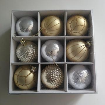 Kerstballen Set - Goud & Zilver - 9 stuks beschikbaar voor biedingen