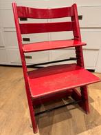 Stokke Tripp Trapp rood - kan nog prima een ronde mee!, Ophalen, Gebruikt, Meegroeistoel