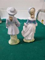 beeld man vrouw porselein vintage, Verzamelen, Beelden en Beeldjes, Ophalen of Verzenden