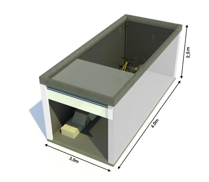 Garagebox Nijmegen 18M2 (op 2e verdieping), Huizen en Kamers, Garages en Parkeerplaatsen, Gelderland