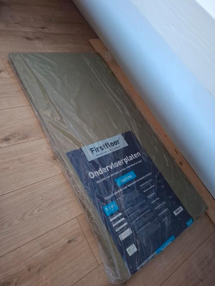 Halve pak ondervloerplaten - Firstfloor Isoline, Doe-het-zelf en Verbouw, Tegels, Zo goed als nieuw, Overige typen, Overige materialen