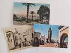 Marokko - Tanger, Agadir, Casablanca 1937 / 1954 3x, Verzamelen, Ansichtkaarten | Buitenland, Verzenden, 1940 tot 1960, Gelopen