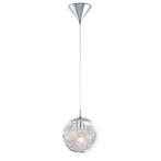 Glazen hanglamp gevuld met staaldraad (lengte verstelbaar), Ophalen of Verzenden, Zo goed als nieuw, 75 cm of meer, Glas