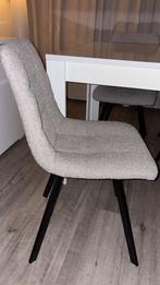 Grijs/beige eettafelstoelen, Huis en Inrichting, Stoelen, Ophalen of Verzenden, Zo goed als nieuw, Grijs, Vijf, Zes of meer stoelen