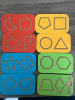 Hout schrijfplankjes montessori speelgoed schrijven motoriek, Ophalen of Verzenden, Zo goed als nieuw