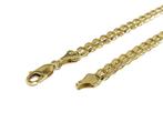 Massief Gouden Gourmet Schakel Armband - 22,5 cm, -, Ophalen of Verzenden, Zo goed als nieuw, Info@tiemanjuweliers.nl
