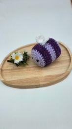 Gloednieuwe superzachte gehaakte knuffel bij paars handmade, Verzenden, Nieuw, Overige typen