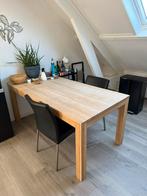 Massief eikenhouten eettafel (180 cm) te koop, Ophalen, 50 tot 100 cm, Zo goed als nieuw, Vijf personen of meer