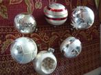 6 oude grote kerstballen, Ophalen of Verzenden, Gebruikt