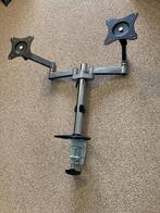 Monitor bureausteun 2 beeldschermen, Ophalen, Zo goed als nieuw, ACT, In diepte verstelbaar