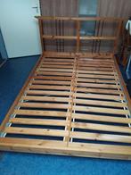 Bed Ikea Dalselv, Huis en Inrichting, Slaapkamer | Bedden, Ophalen, Gebruikt, Bruin, 140 cm