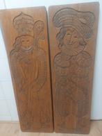 Speculaasplanken Sint&Piet, Antiek en Kunst, Curiosa en Brocante, Ophalen of Verzenden