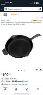 Lava Gietijzeren Koekenpan – 30 cm, Enkele Handgreep (Nieuw), Ophalen of Verzenden, Nieuw, Gietijzer, Koekenpan of Braadpan