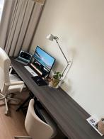 Bureau met schragen 2,50 breed, Ophalen, In hoogte verstelbaar, Gebruikt, Bureau