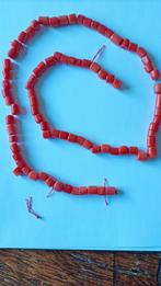 Oud lot dikke Bloedkoralen, Sieraden, Tassen en Uiterlijk, Antieke sieraden, Verzenden, Overige materialen, Ketting, Met edelsteen