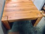 Vierkante blank eiken salontafel, Huis en Inrichting, Tafels | Salontafels, 50 tot 100 cm, Vierkant, Zo goed als nieuw, Minder dan 50 cm