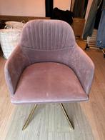 Westwing fluwelen draaistoel, Huis en Inrichting, Stoelen, Ophalen, Gebruikt, Overige kleuren, Stof
