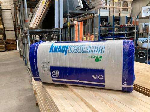 Knauf | glaswol | isolatie | nieuw | goedkoopste, Doe-het-zelf en Verbouw, Isolatie en Afdichting, Zo goed als nieuw, Glaswol