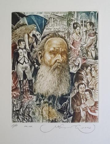 Exlibris / Ex libris S. Kirnitsky, L. Tolstoj, War and Peace beschikbaar voor biedingen