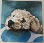 Heel mooi schilderij van een Boomer, Dieren en Toebehoren, Honden | Niet-rashonden, 6 jaar of ouder, Rabiës (hondsdolheid), Teef