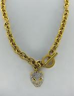ketting Panther, Overige materialen, Verzenden, Nieuw, Goud